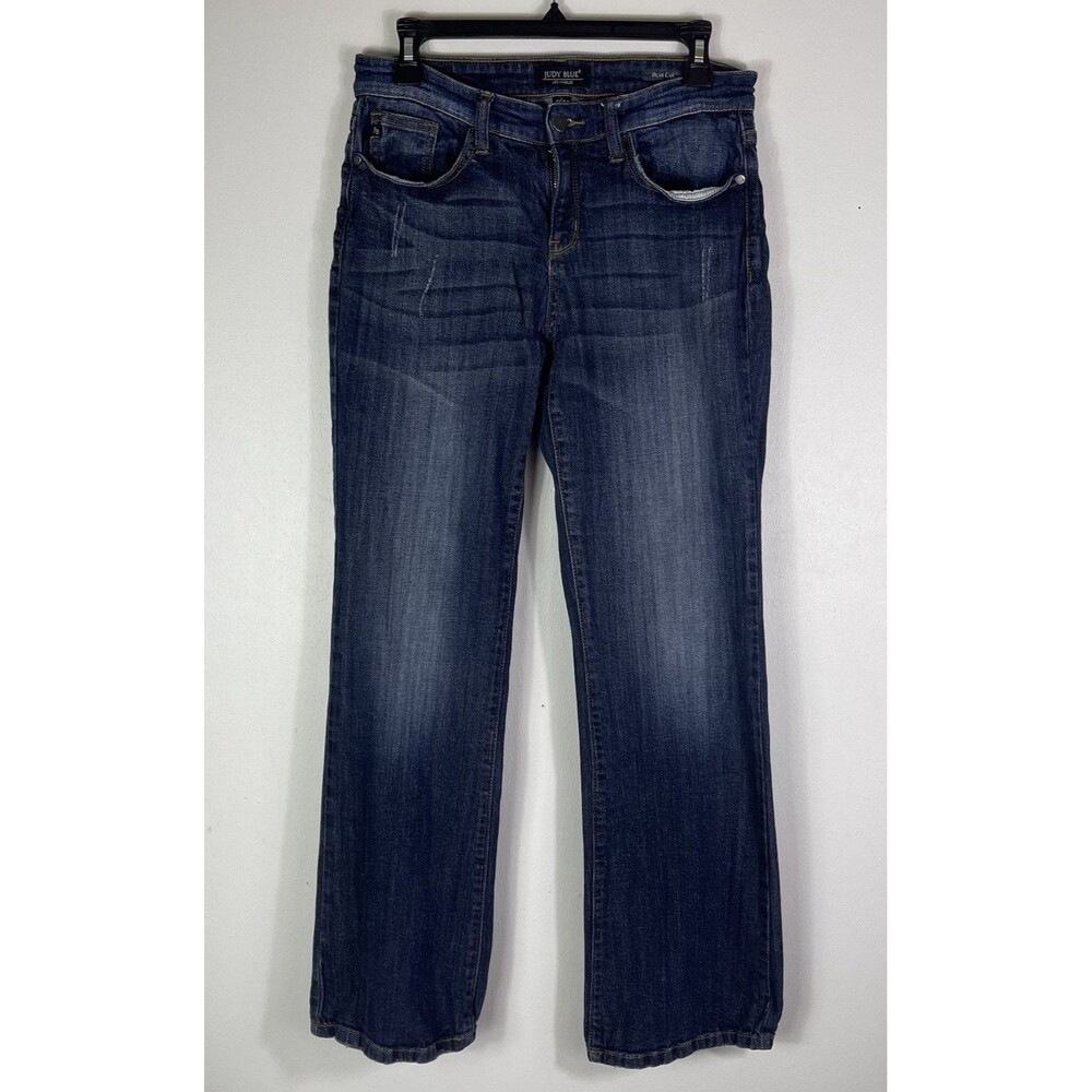 Judy Blue Jeans Women 11/30 Blue Slim Fit Bootcut JB8235dk Stretch Denim Dark